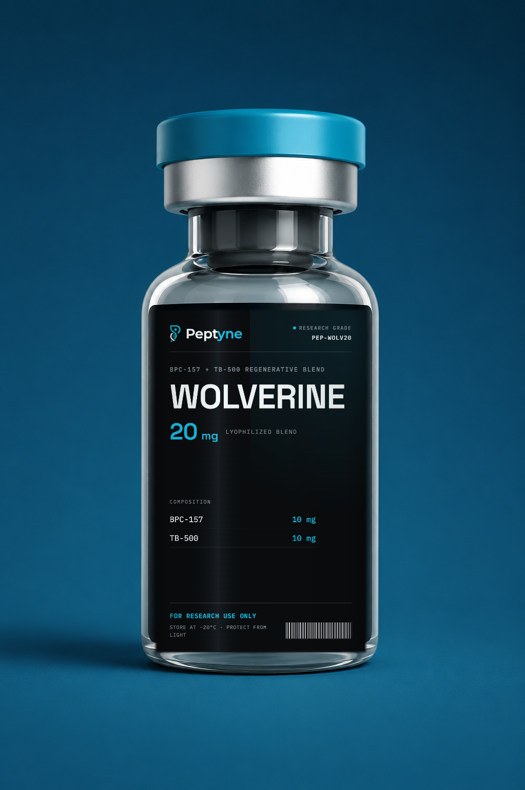 Wolverine blend 20mg research vial